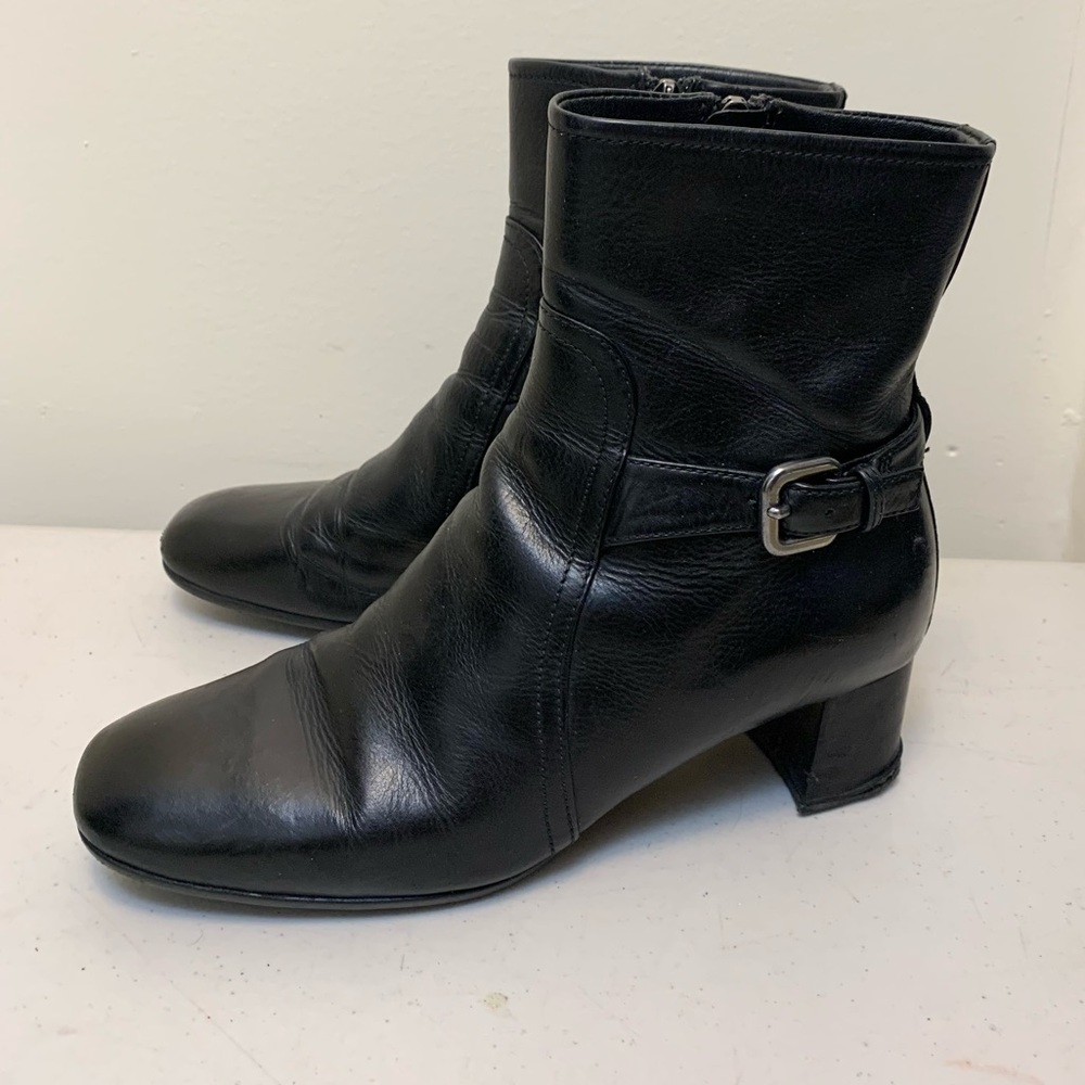 Prada Black Leather Boot